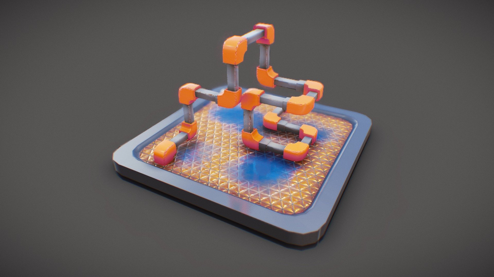 Metallic Tubes Animated