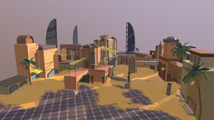 Desert Area II 3D Model