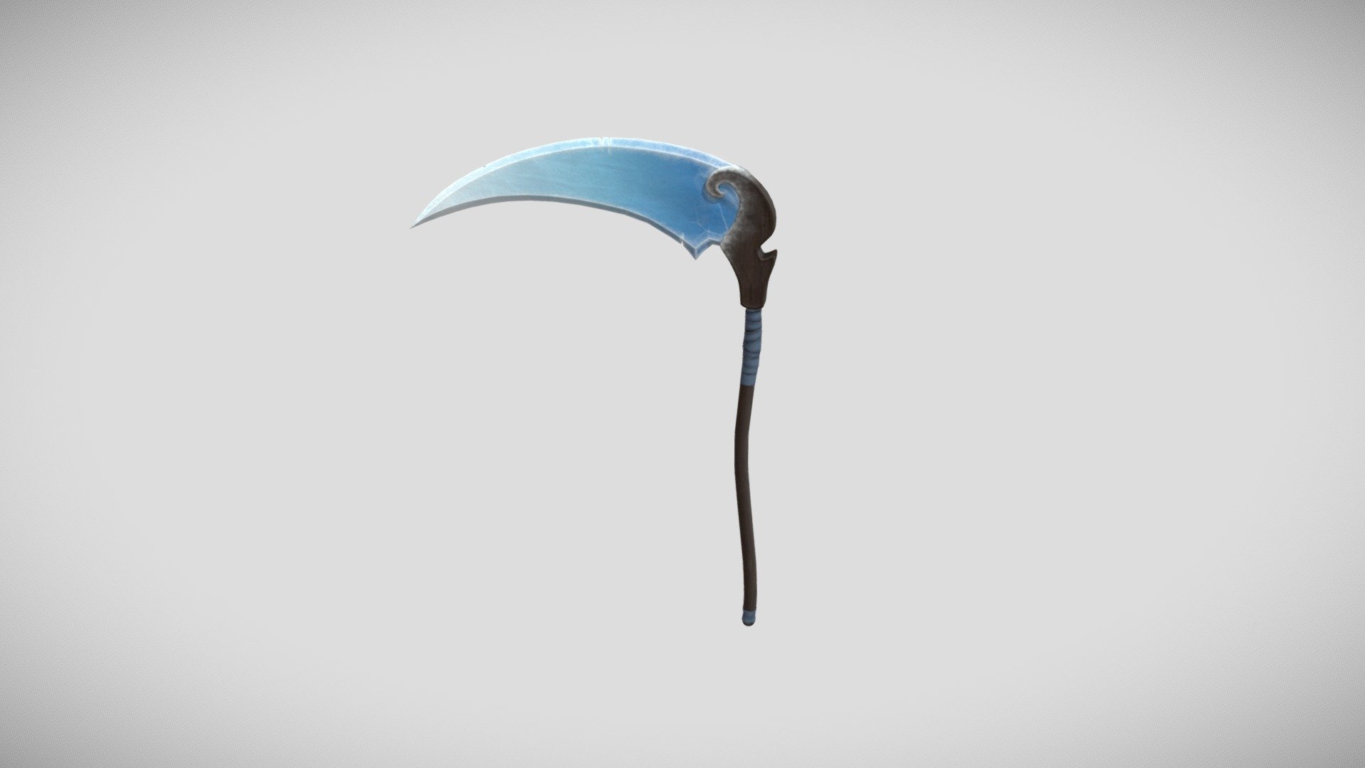 3D model Combat Scythe VR / AR / low-poly