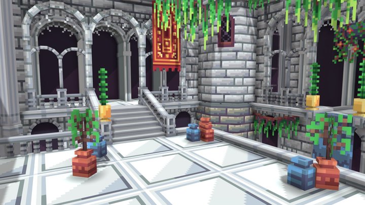 Courtyard 3D Model