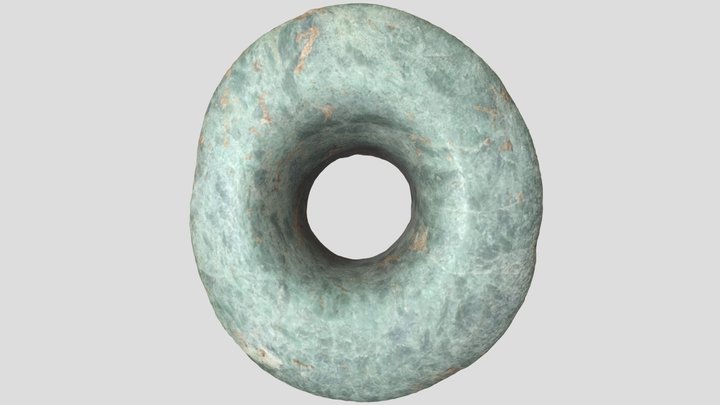 Orejera de piedra verde 3D Model