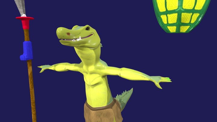 crocodile 3D Model