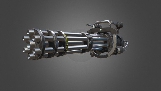 Mech Robot - MINIGUN 3D Model