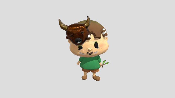 Bull Kid Adventure 3D Model