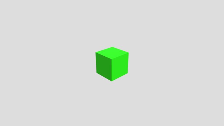 Animated cube 3D Model