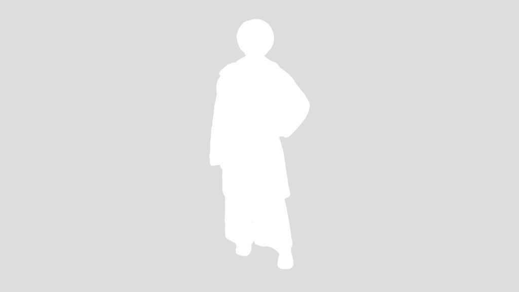 Standing Girl With Big Coat