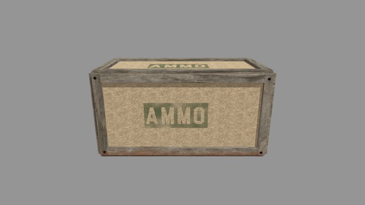 Ammo Crate - Game Ready 3D Model