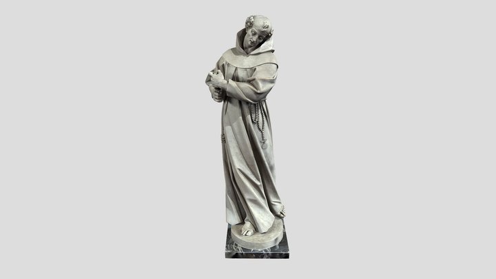 Francesco Robba: St Anthony of Padua_16K_CANON 3D Model