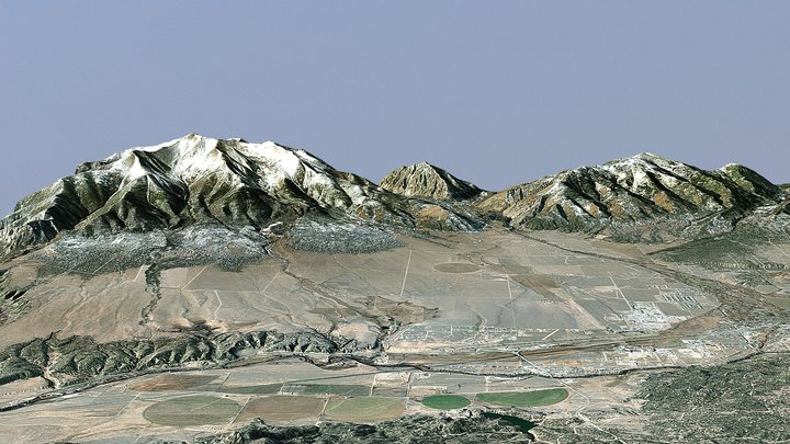 Upper Arkansas Valley near Buena Vista CO 3D Model