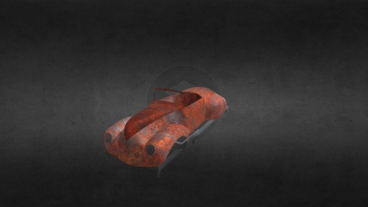 Rusty Bodywork 1939 Lincoln Zephyr 3D Model