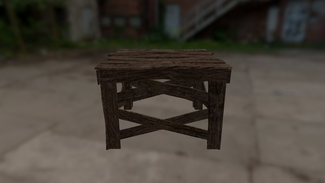 medieval scaffold - 2 3D Model