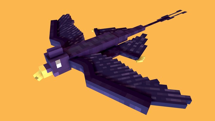 Prehistoric Bird - Minecraft Pet Commission 3D Model