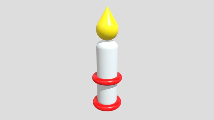 Bougie2 3D Model