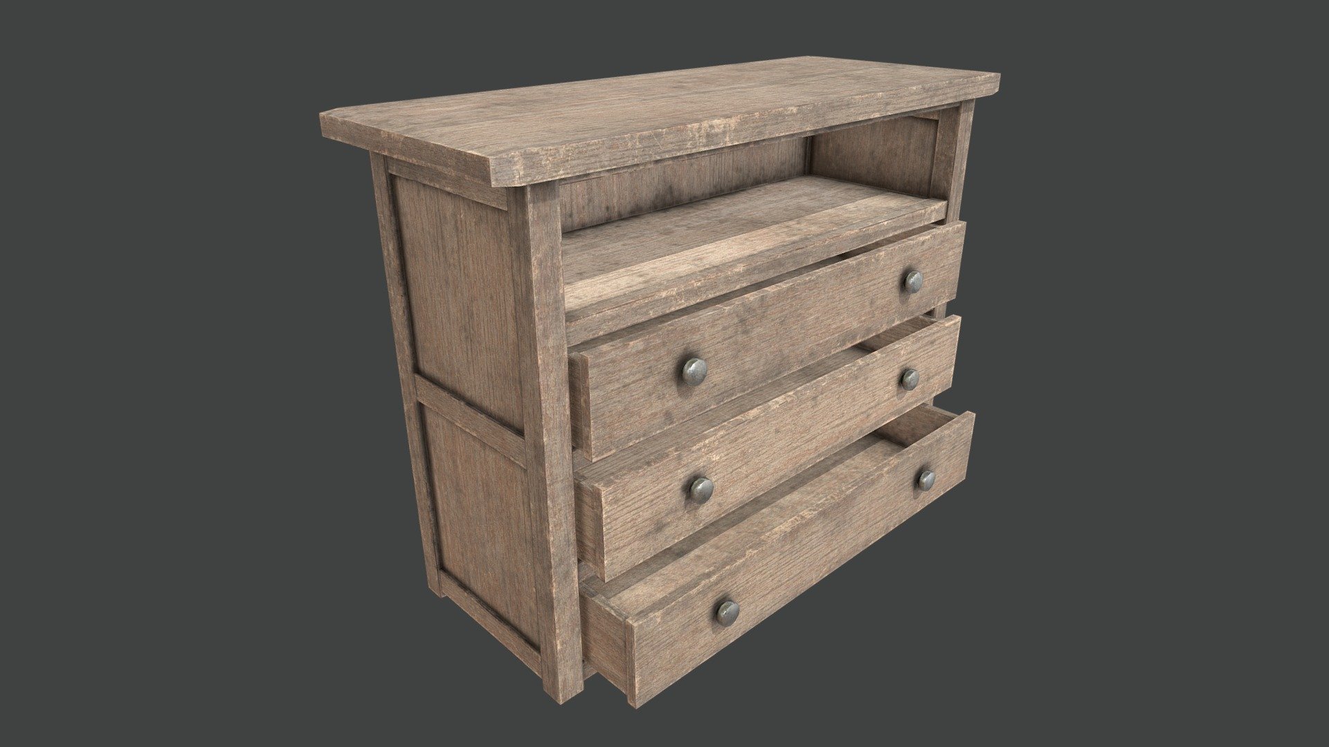 Wood Cabinet 2 PBR
