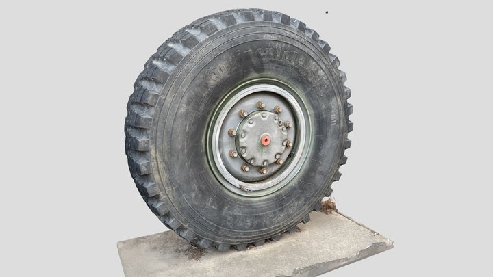 Truck Tire 01 - RAW Scan 3D Model