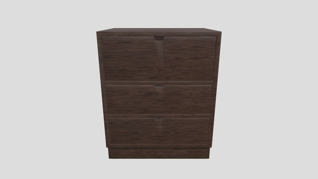 Brown Bedside Wardrobe