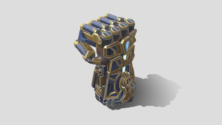 Arcane Vi Gauntlet Modeling 3D Model
