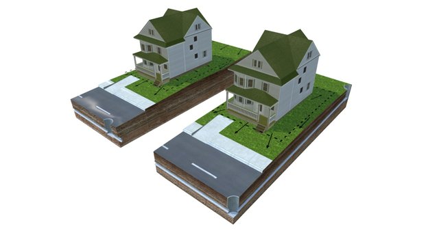 Figure 3 Site Drainage 3D Model
