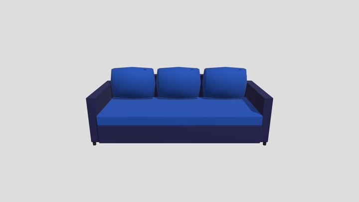 Three-seat Sofa 3D Model