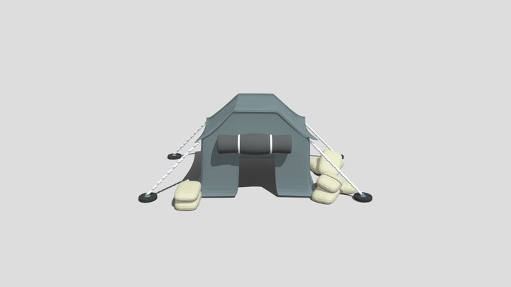 Game ready Military Tent Unity 3D Model