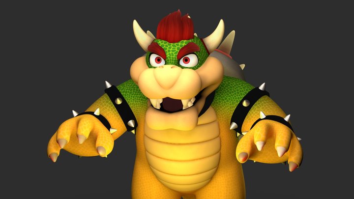 BOWSER - PEACHES - PIANO 3D model 3D printable