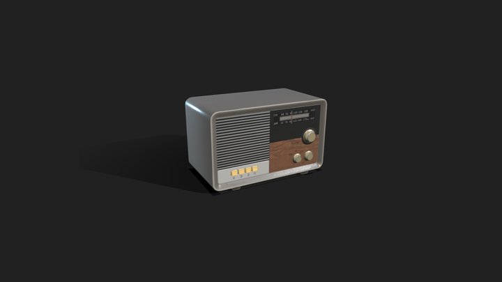 radio 3D Model