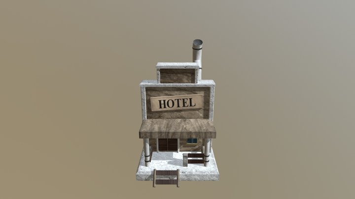 Western Hotel 3D Model