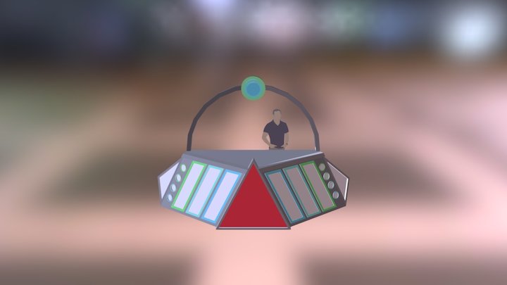 DJ Booth Electric Forest Mock Up 3D Model