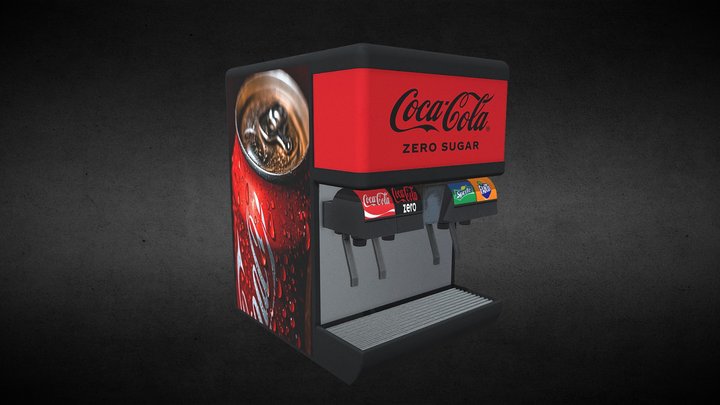 Flavor Ice & Beverage Soda Fountain System 3D Model