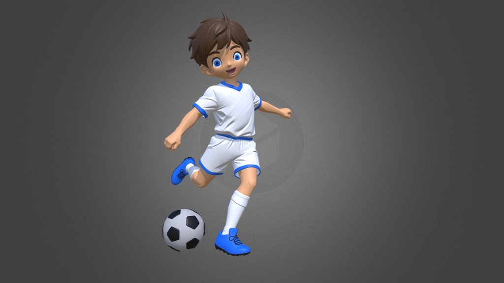Young soccer player
