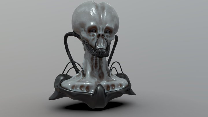 Alien Entity 3D Model