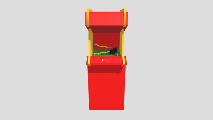 a sad arcade 3D Model