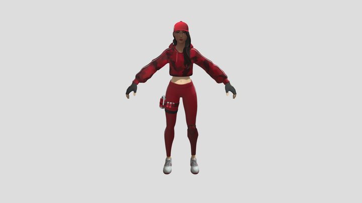 Fortnite Ruby 3D Model