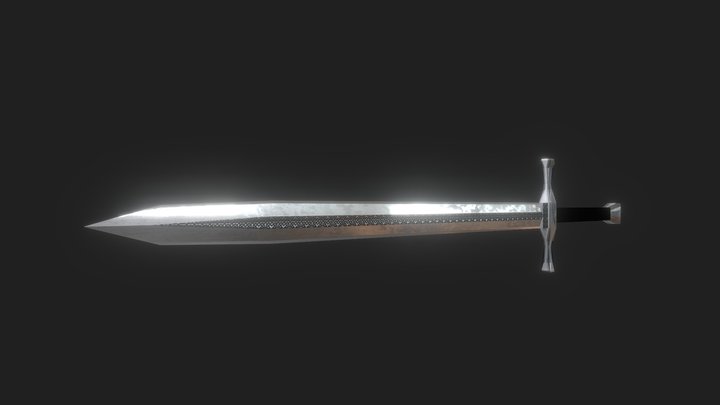 Sword SuperLowPoly 3D Model