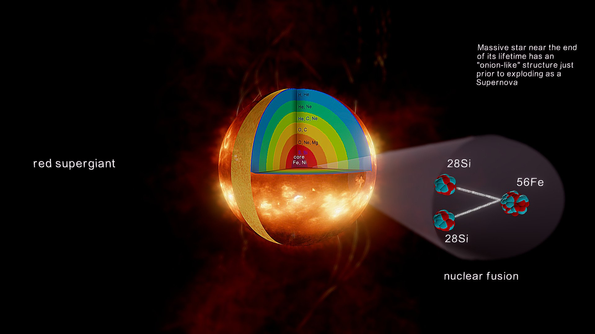 Structure Of A Red Supergiant Star 3D Model By Salvatore Orlando 