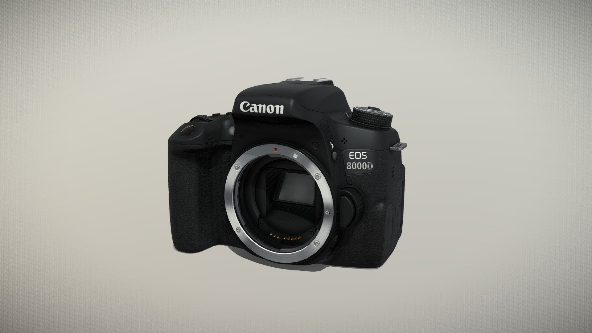 Canon EOS 8000D DSLR camera - Buy Royalty Free 3D model by