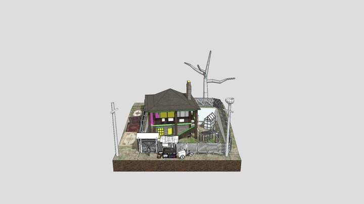 Grandma's House - WIP diorama 3D Model
