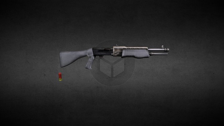 FEAR/HL2 style Spas12 3D Model