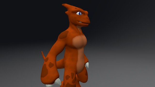 Pokemon Charbasour / Bulbmeleon 3D Model
