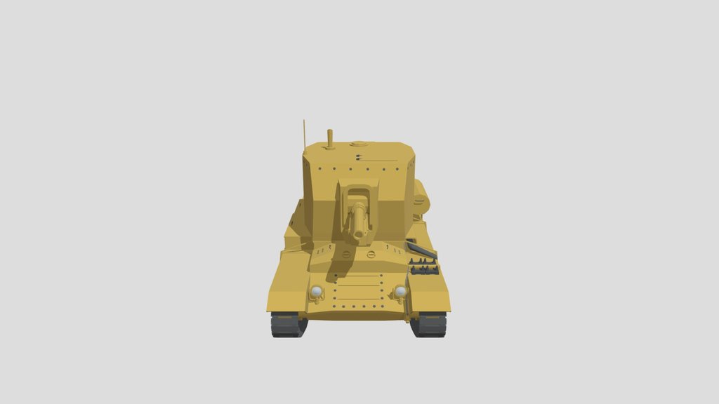Low Poly Bishop Tank