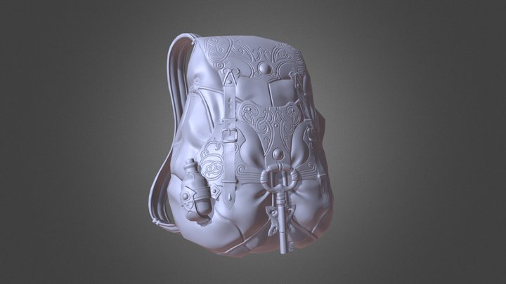[합작] Travel Backpack 3D Model