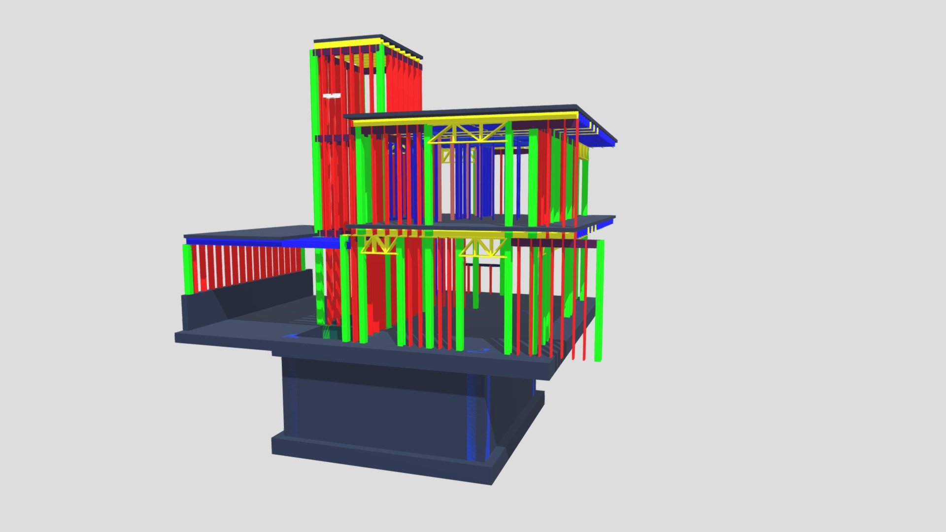 Steel House 4 in Oroklini, Larnaca (Job N126) - 3D model by MA StruTec ...