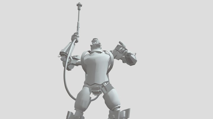 Auguste animation of Raven 3D Model
