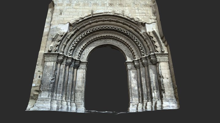 Portal Major. Seu Vella de Lleida. 3D Model