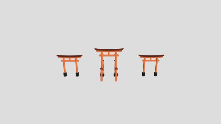 Torii Gate 3D Model