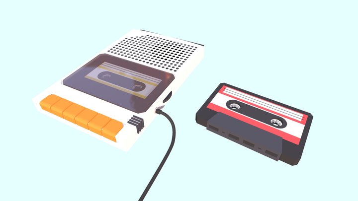 Cassette Player 3D Model