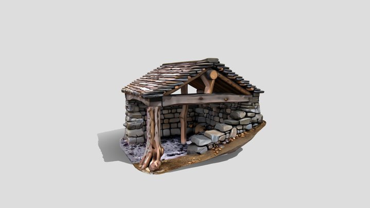 Roof rocks shelter 3d model free – Modelo 3D gratuito STL