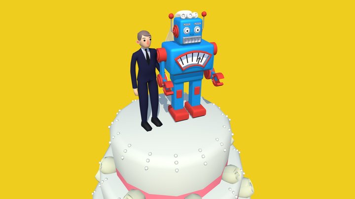 Wedding cake 3D Model