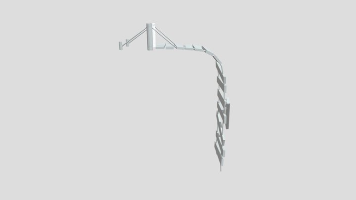3D Asset - Broken Bridge 3D Model