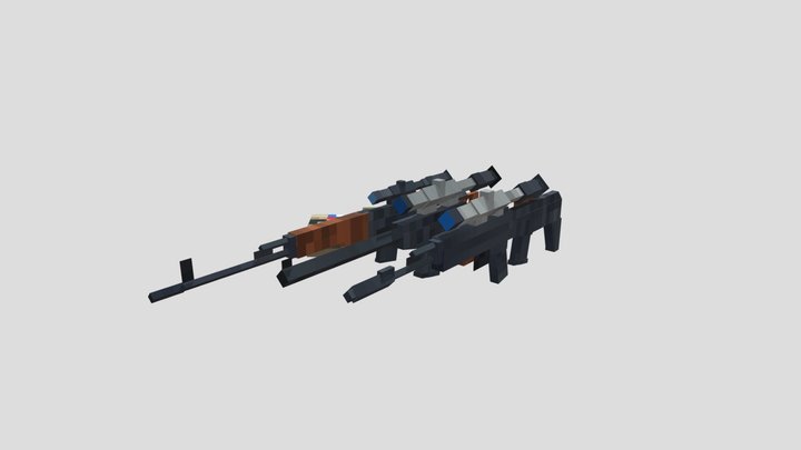 Russian(And Soviet) Sniper Rifles 3D Model